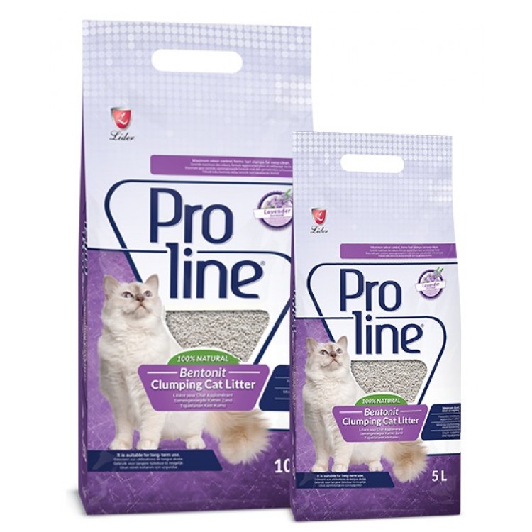 Proline Bentonit Kedi Kumu (Lavanta Kokulu) 5 Lt