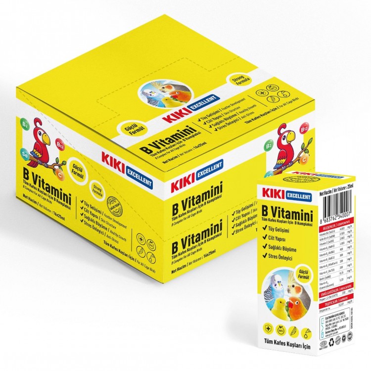 KİKİ Excellent Kuş B Vitamini 25 ml