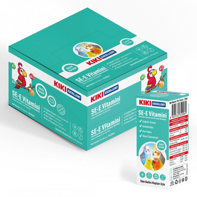 KİKİ Excellent Kuş SE-E Vitamini 25 ml