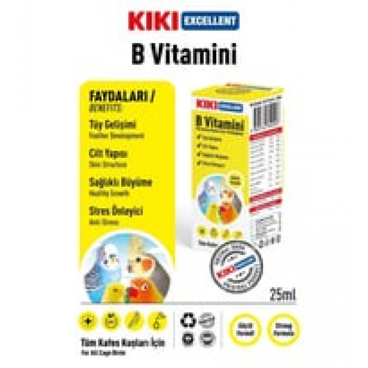 KİKİ Excellent Kuş B Vitamini 25 ml