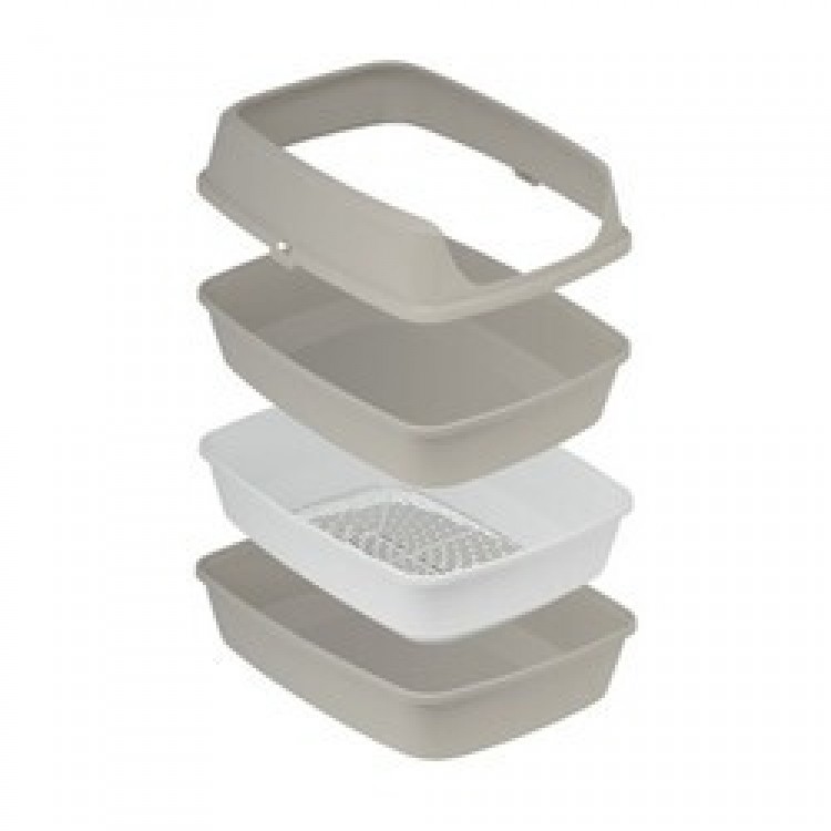 Açık 4 Parça Elekli Tuvalet Kabı